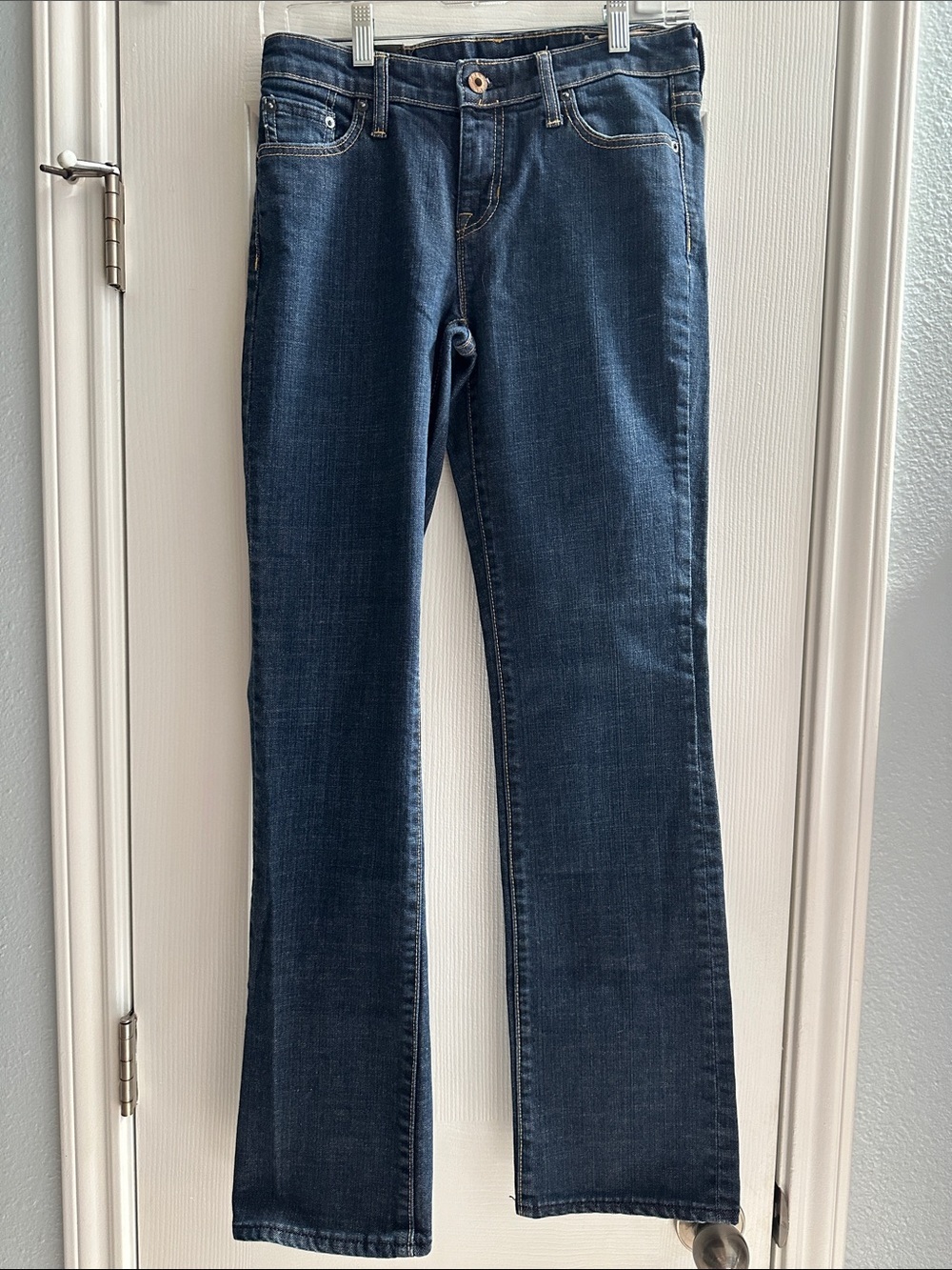 Y2K 2000s GAP Boot Cut Handsanded Rinse Dark Wash Denim Women’s 1R Classic